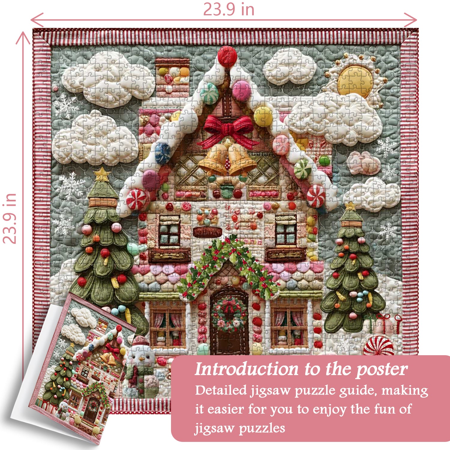 Candy Gingerbread House Footbezzino PUALLE 1000
