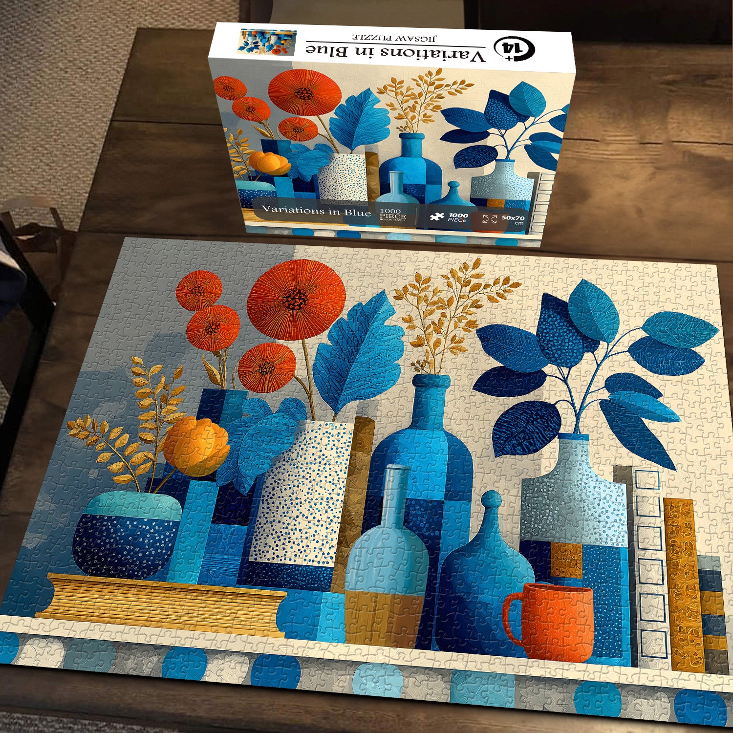 Variazioni nel puzzle Blue puzzle 1000