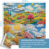 Vier Jahreszeiten Patchwork-Puzzle 1000 Teile