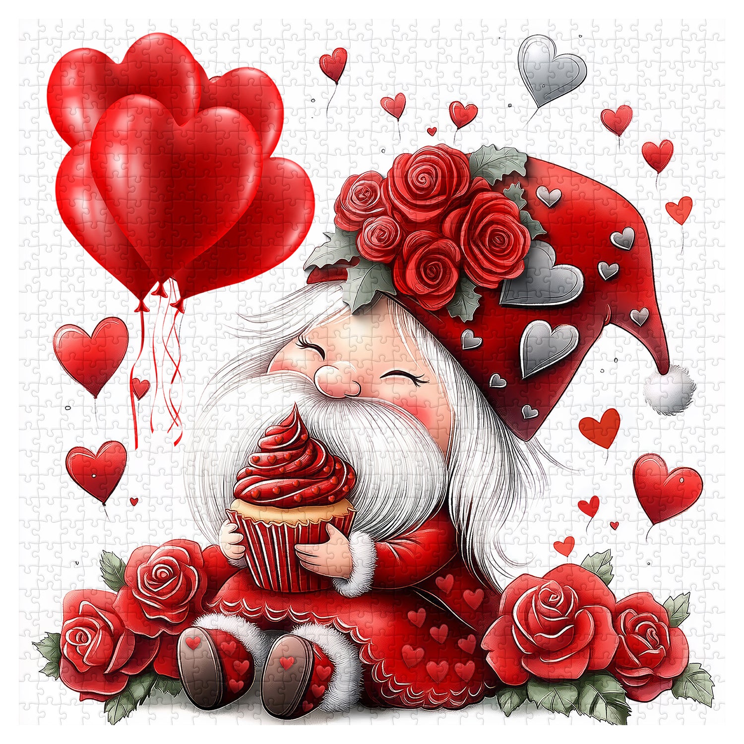 Valentine Gnome puzzle puzzle 1000 pezzi