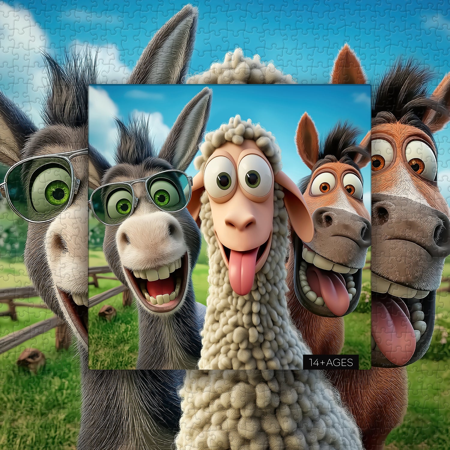 Puzzle del Ranch Ridente 1000 Pezzi