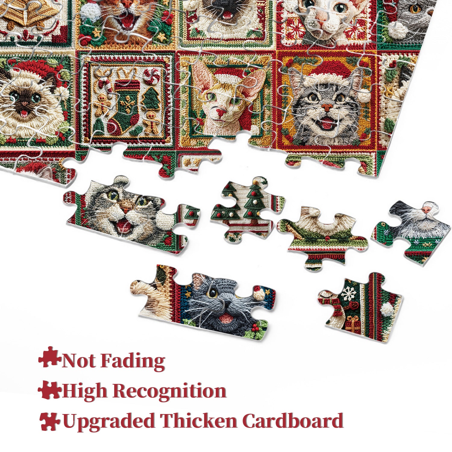 Freudige Weihnachts -Puzzles 1000 Stücke