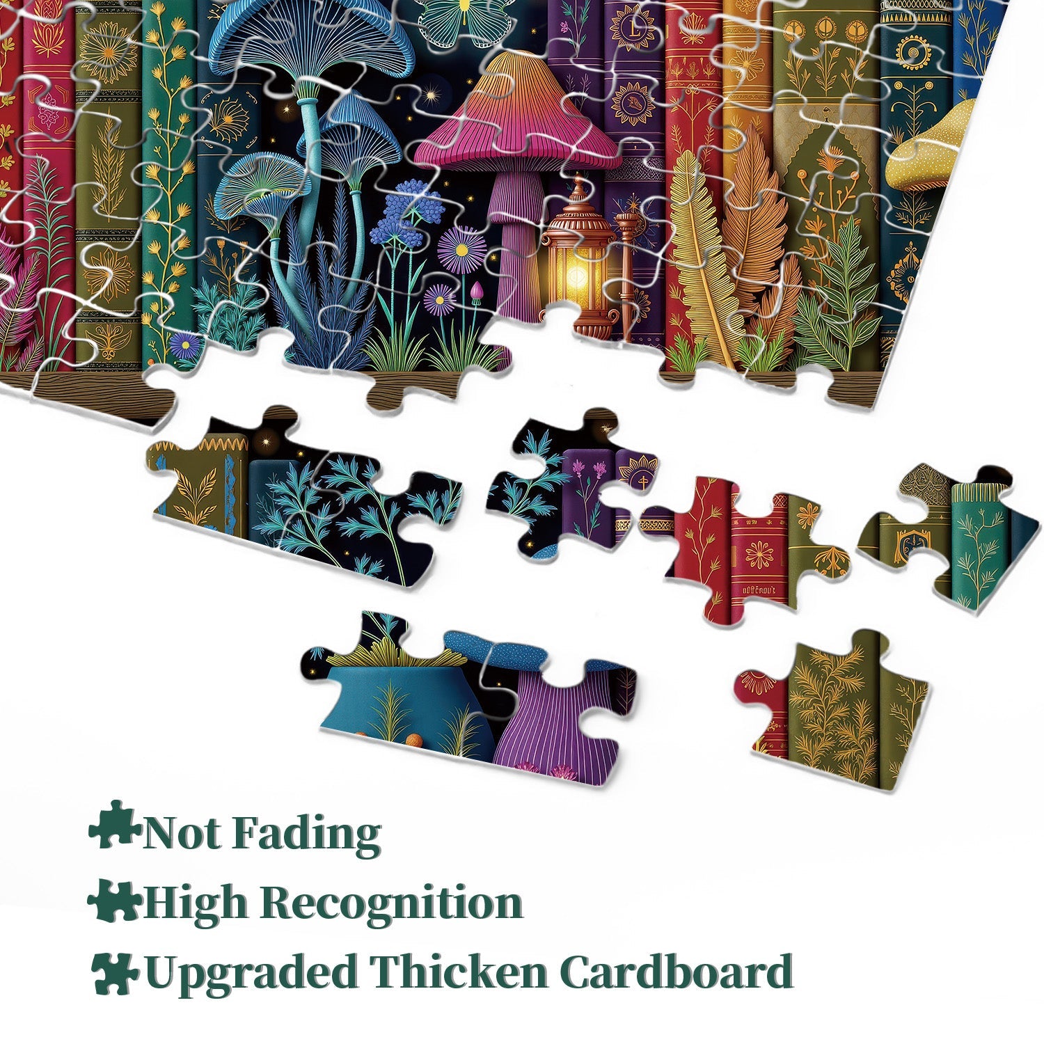 Biblioteca di funghi incantati puzzle 1000 pezzi