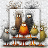 Punti di puzzle di pollo astratto 1000 pezzi