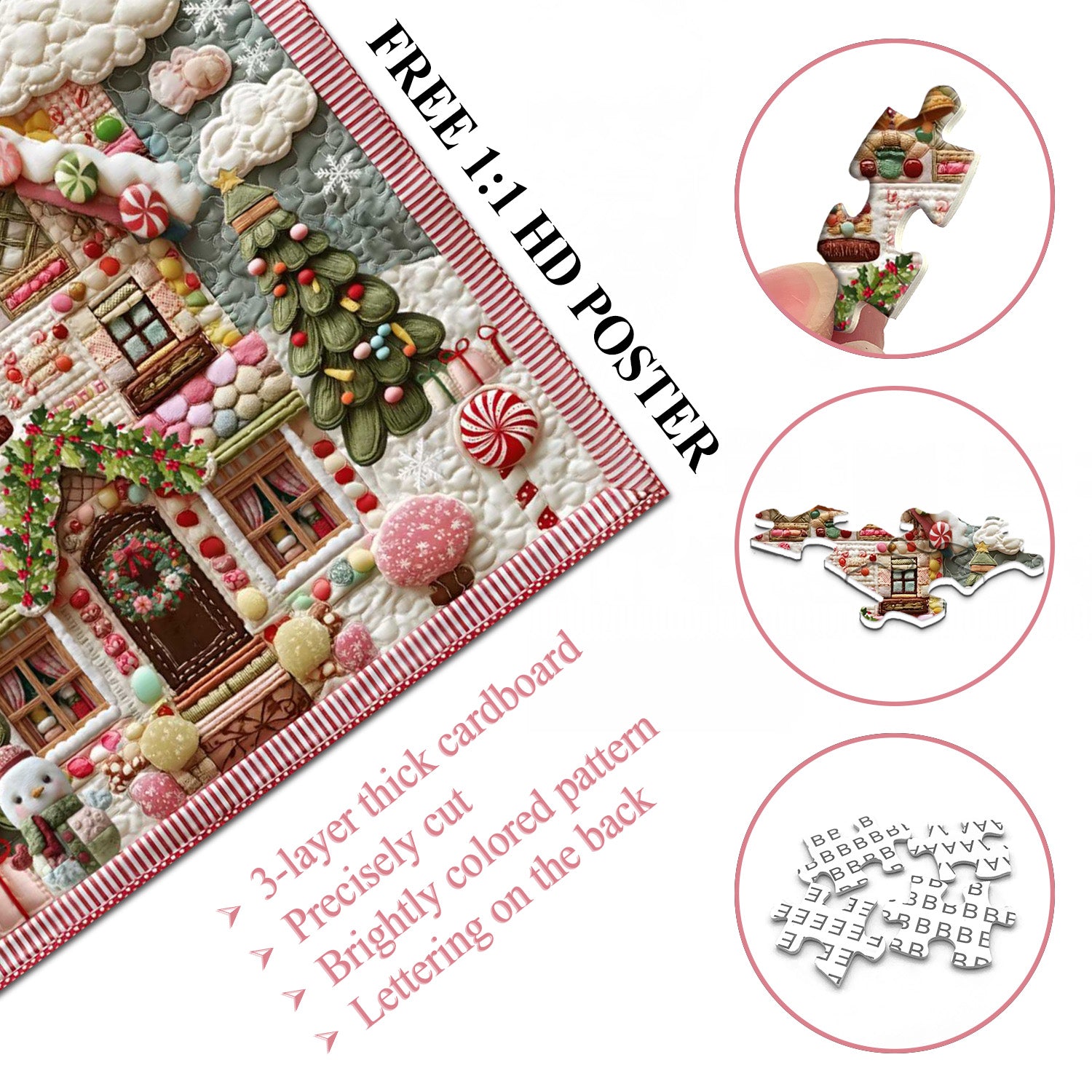 Candy Gingerbread House Footbezzino PUALLE 1000