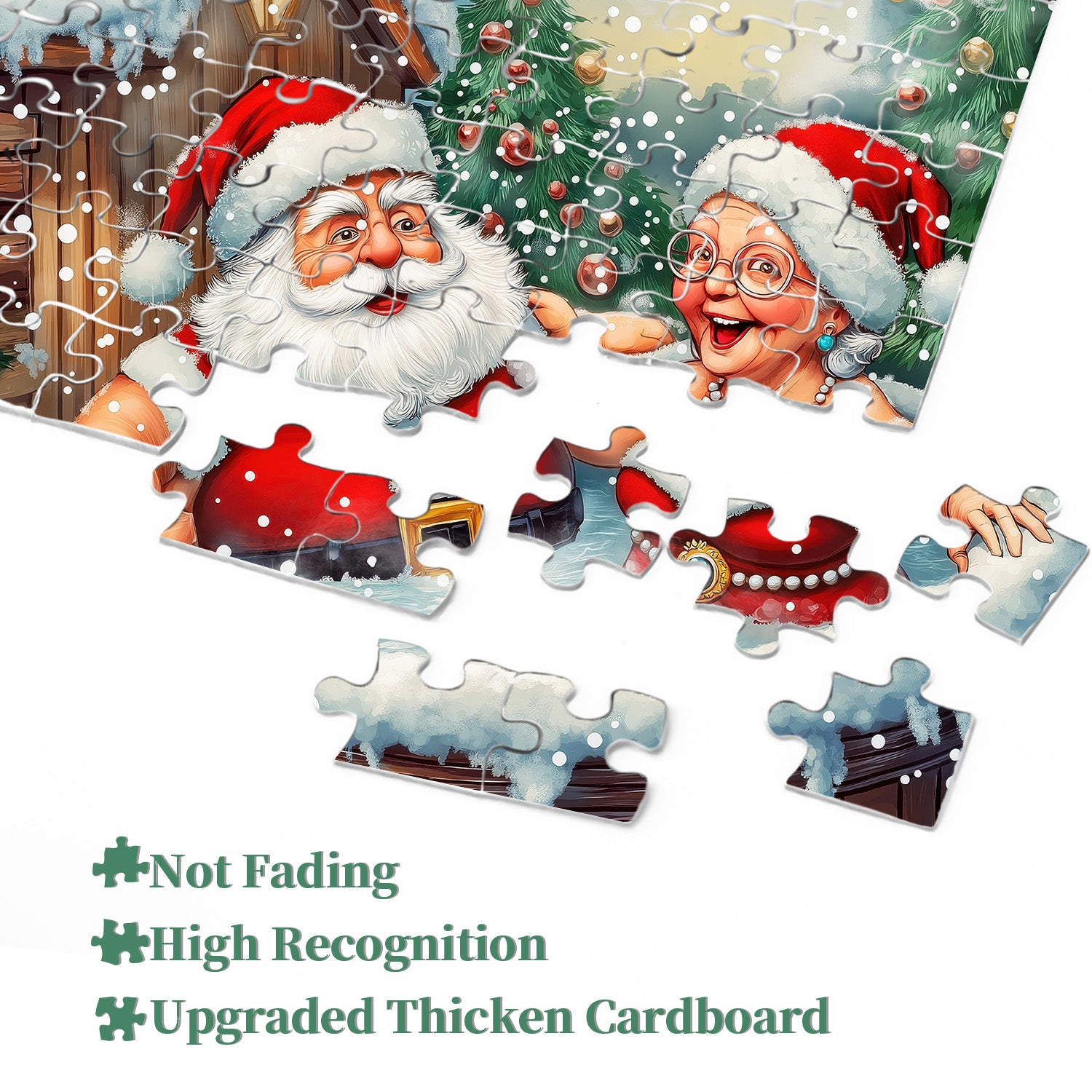 1000-teiliges Weihnachtspuzzle mit heißem Frühling