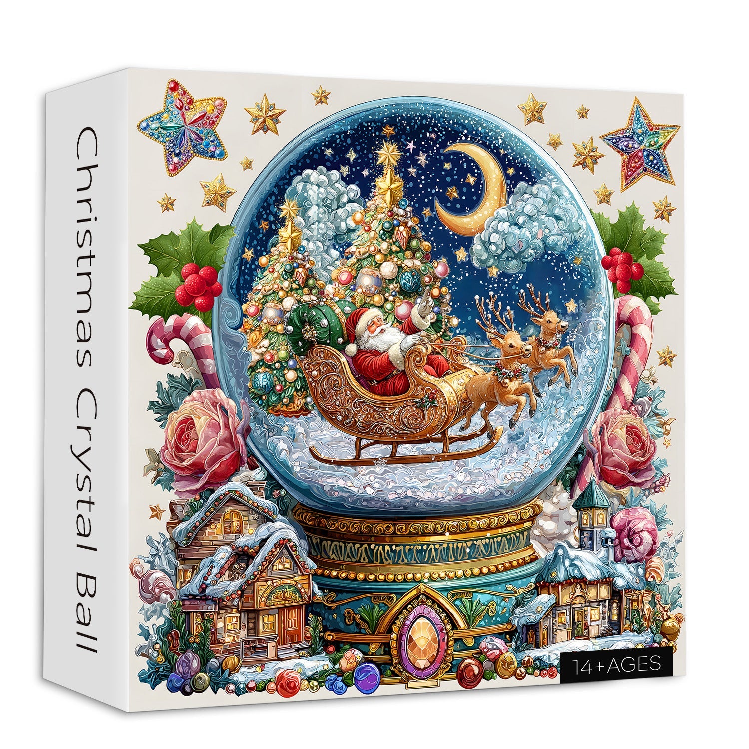 Weihnachtskristallkugel Puzzles 1000 Stücke