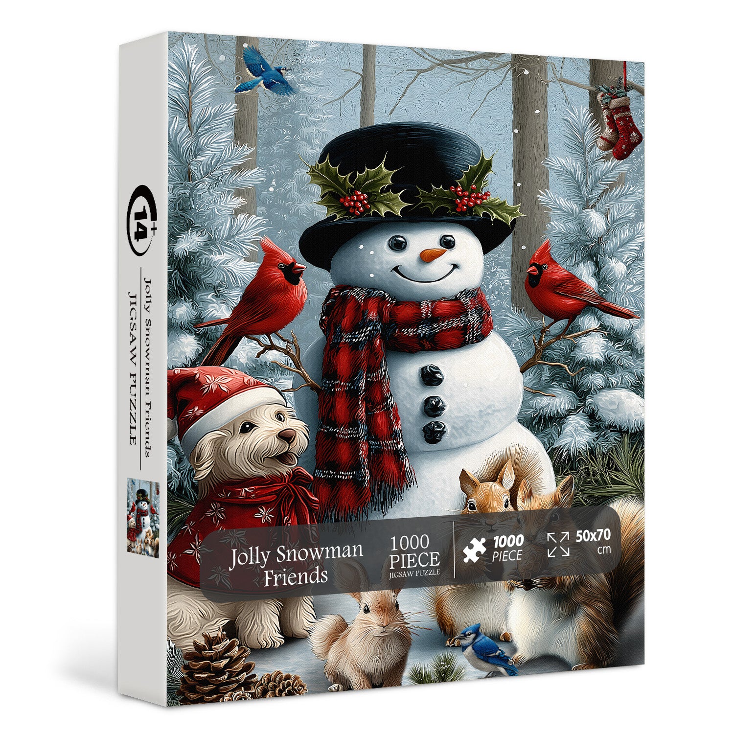 Jolly Snowman Friends Jigsaw Puzzle 1000 Piece