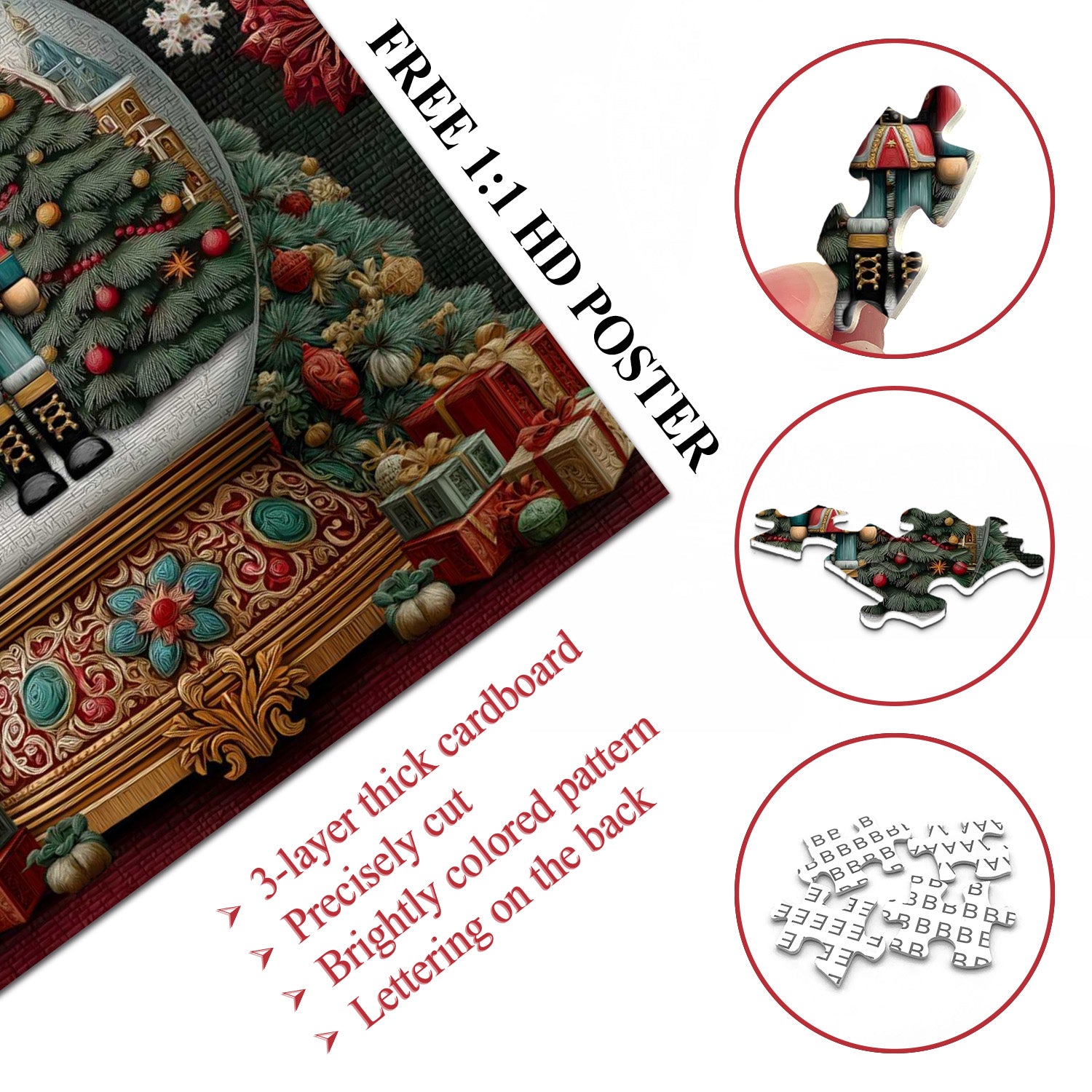 Schiaccianoci Snow Globe puzzle puzzle 1000 pezzi
