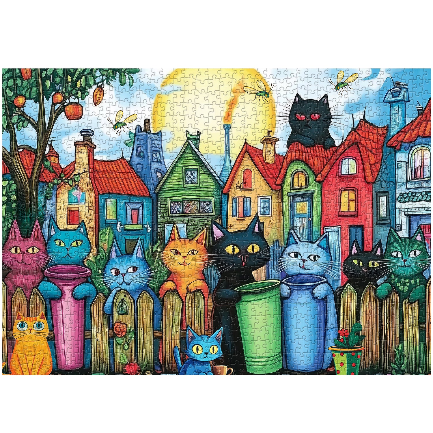 Vitality Cat Street Puzzles Puzzles 1000 pièces