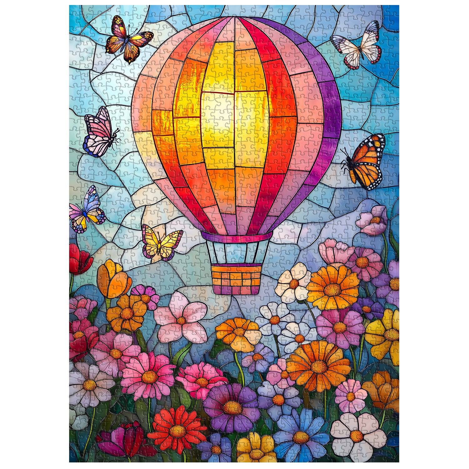Flower Field Journey puzzle puzzle 1000 pezzi