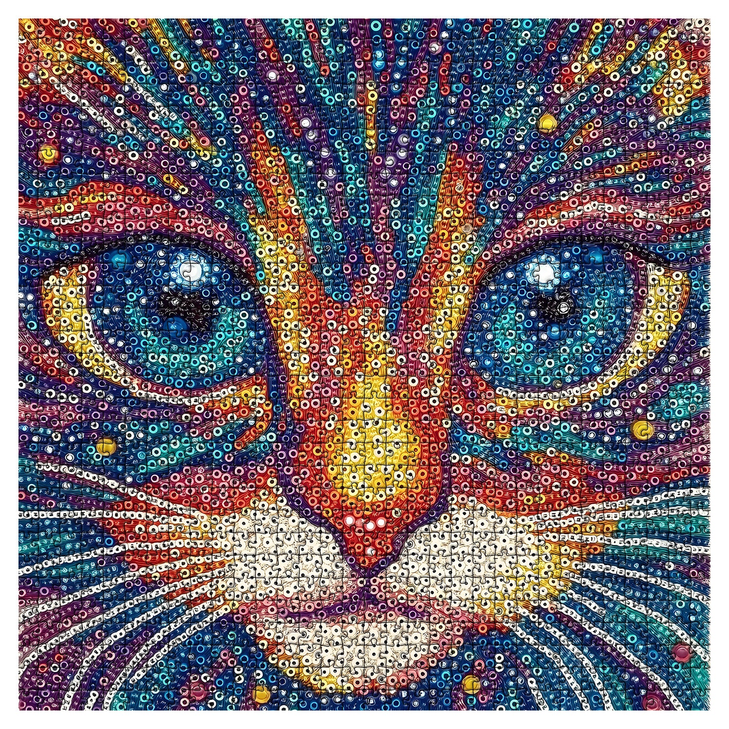 Mystic Cat Face Jigsaw Puzzle 1000 Pieces