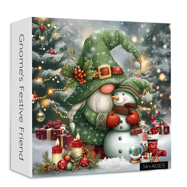 Gnome's Festive Friend Jigsaw Puzzles 1000 Pieces – Safetyacc