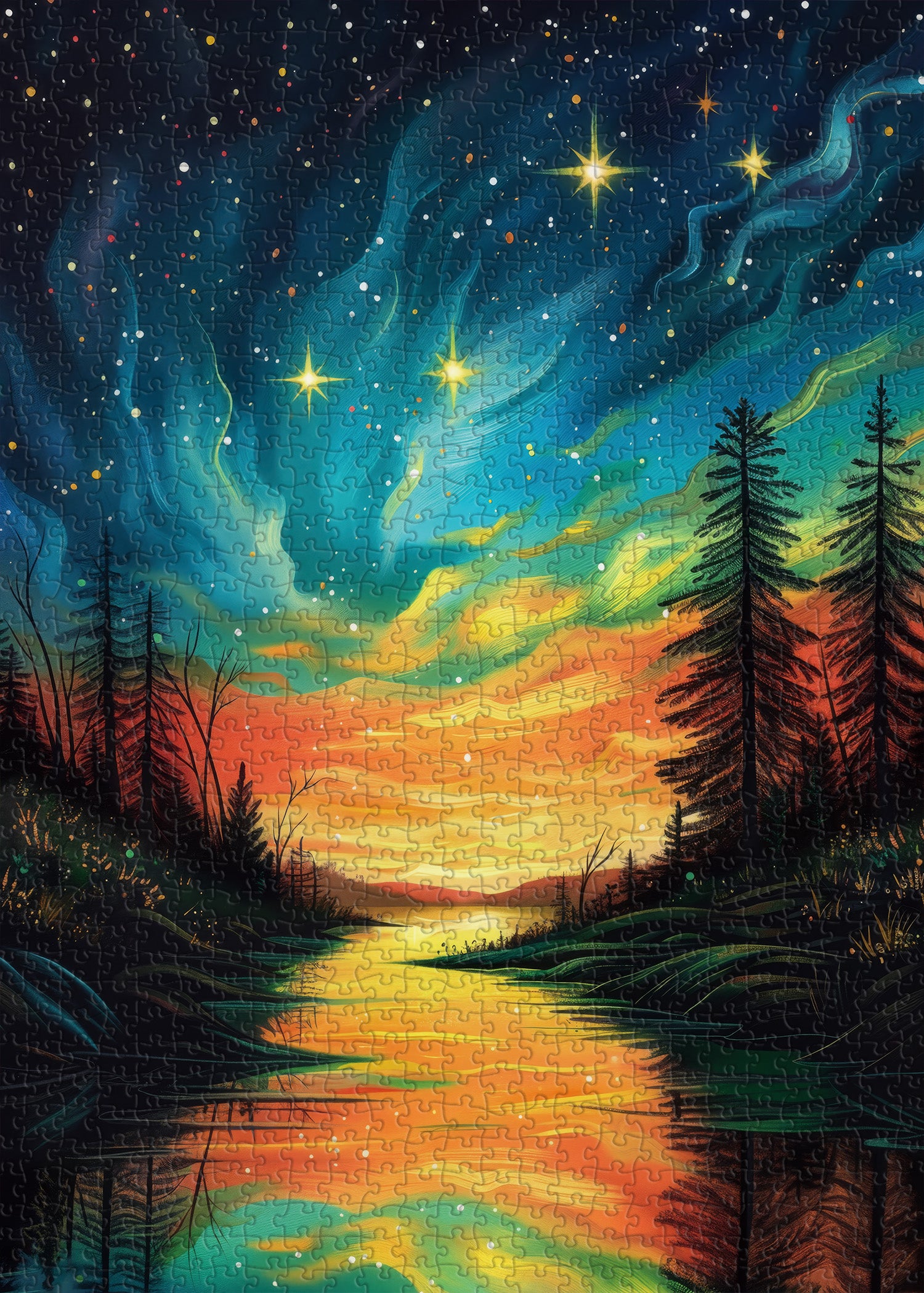 Starlit River Jigsaw Puzzle 1000 Pieces