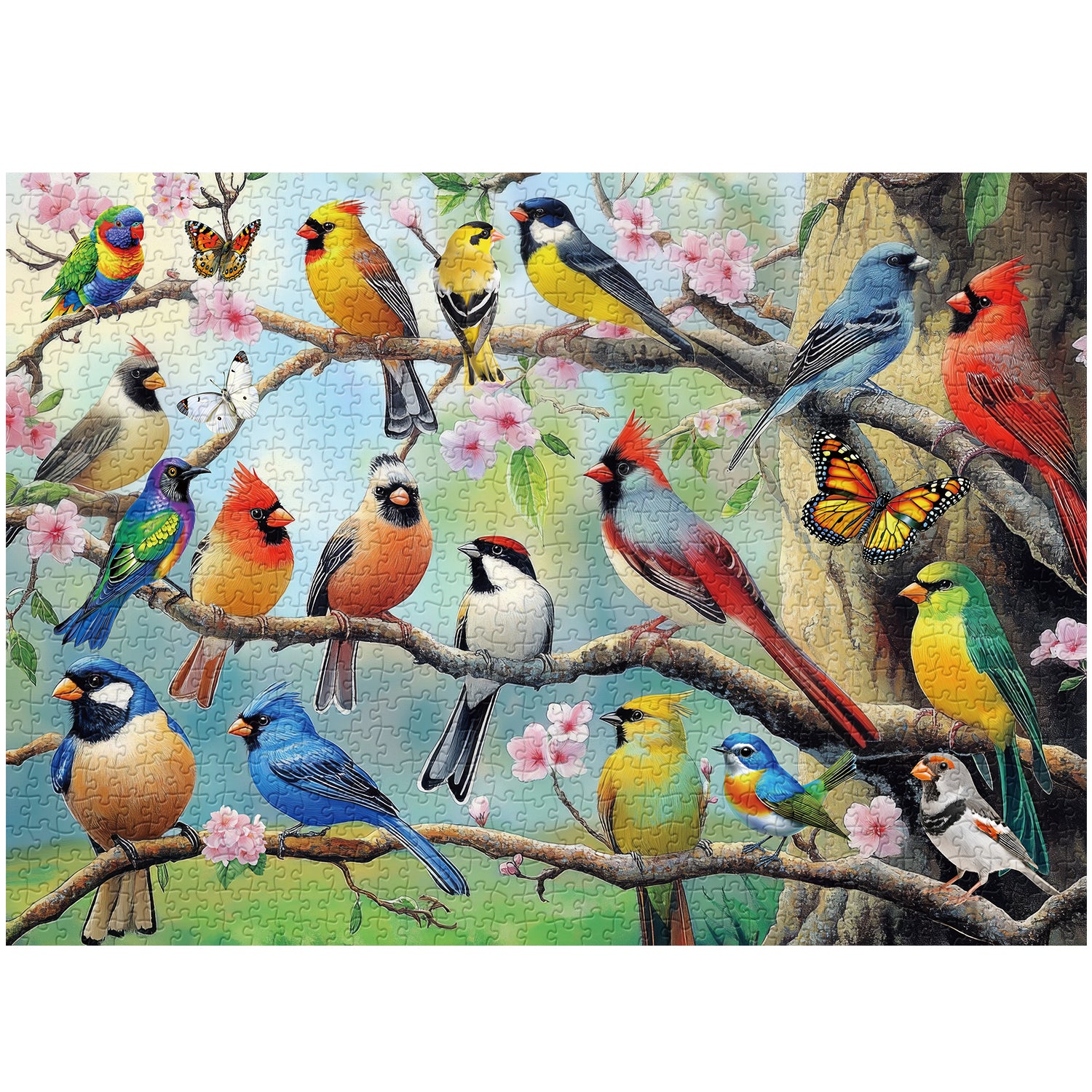 Birdsong Blossoms Puzzles de puzzle 1000 pièces