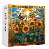 Buntglas Sonnenblumen Puzzle 1000 Stücke