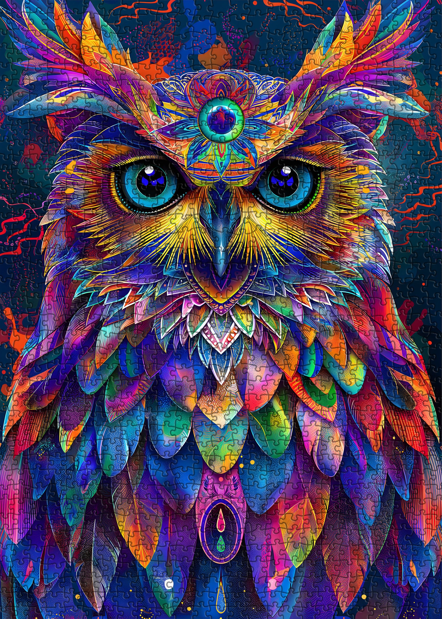 Fantasy -Eulen -Puzzle 1000 Stücke