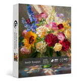 Puzzle con bouquet illuminato dal sole, 1000 pezzi
