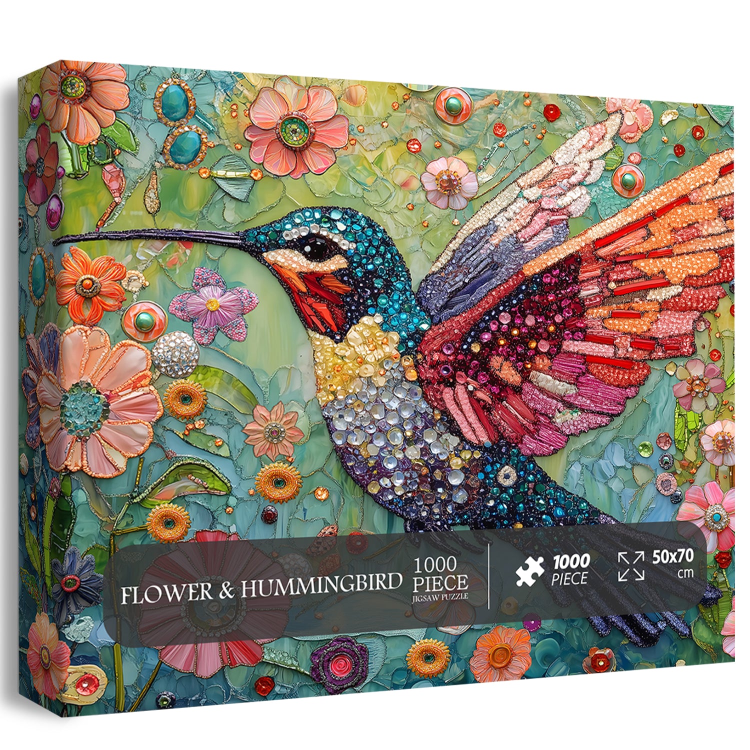 Flower & Hummingbird Jigsaw Puzzle 1000 Pieces