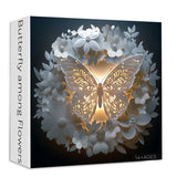 Farfalla tra i fiori puzzle puzzle 1000 pezzi