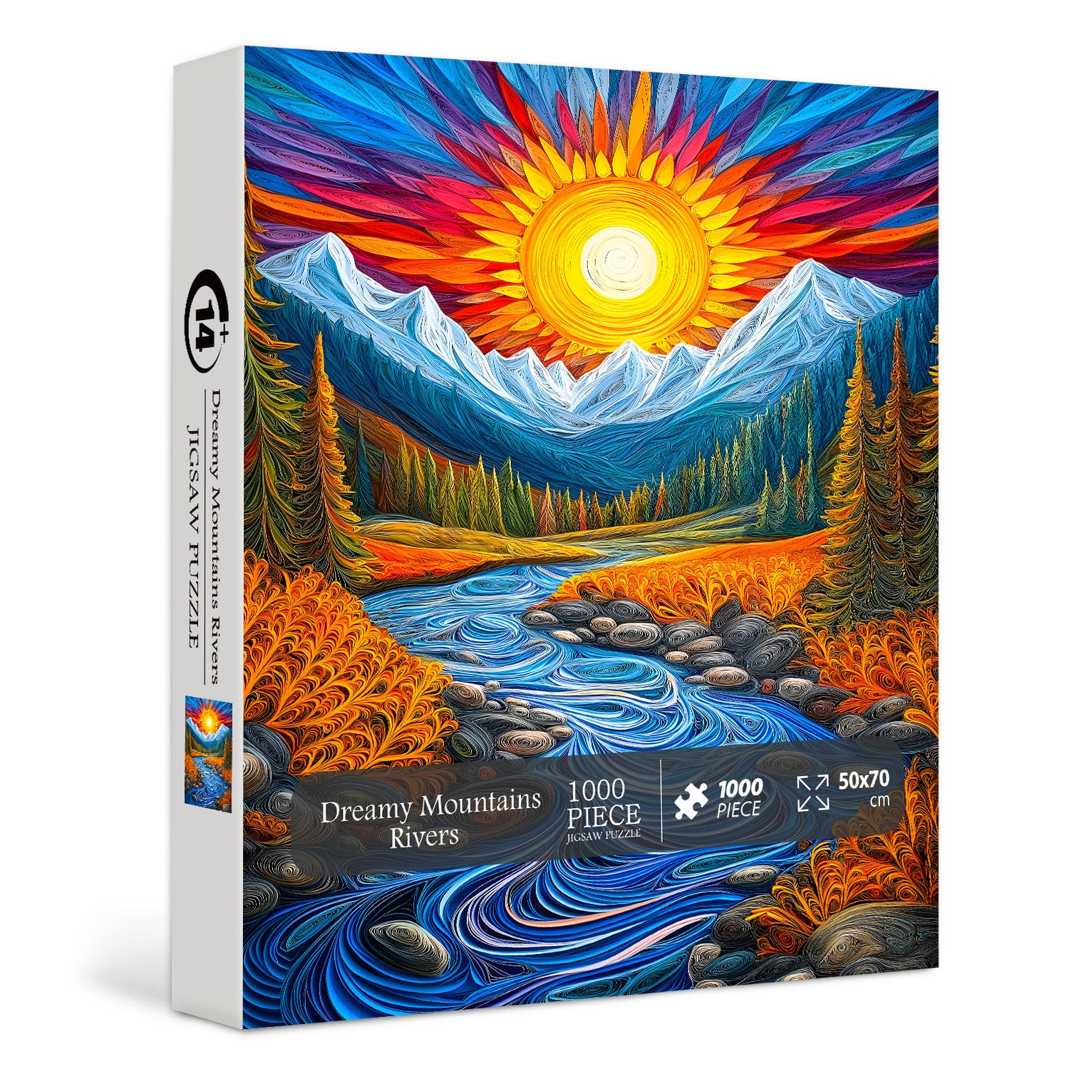 Dreamy Mountains Flüsse Jigsaw Puzzle 1000 Stücke