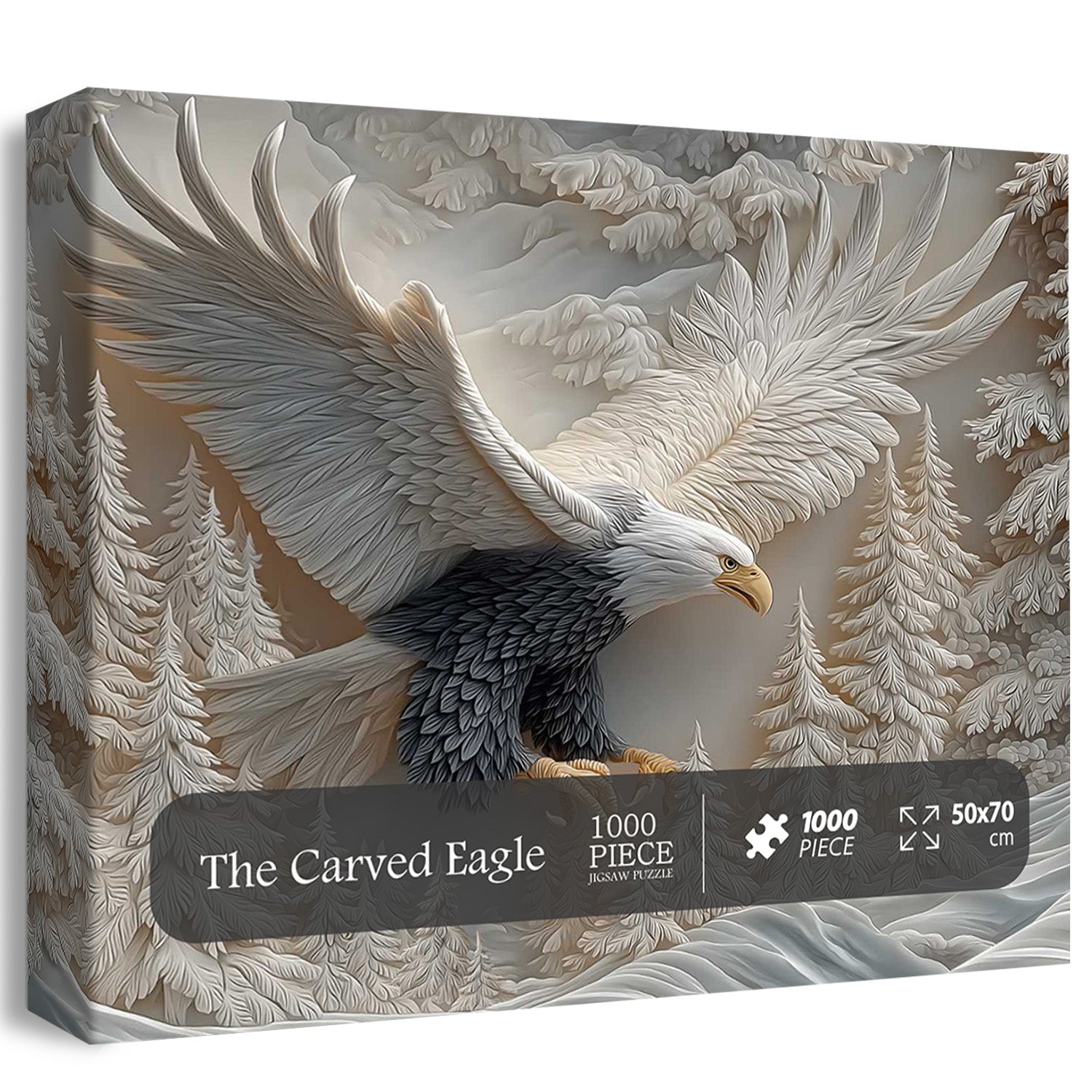 Le puzzle de puzzle sculpté de l'aigle 1000 pièces