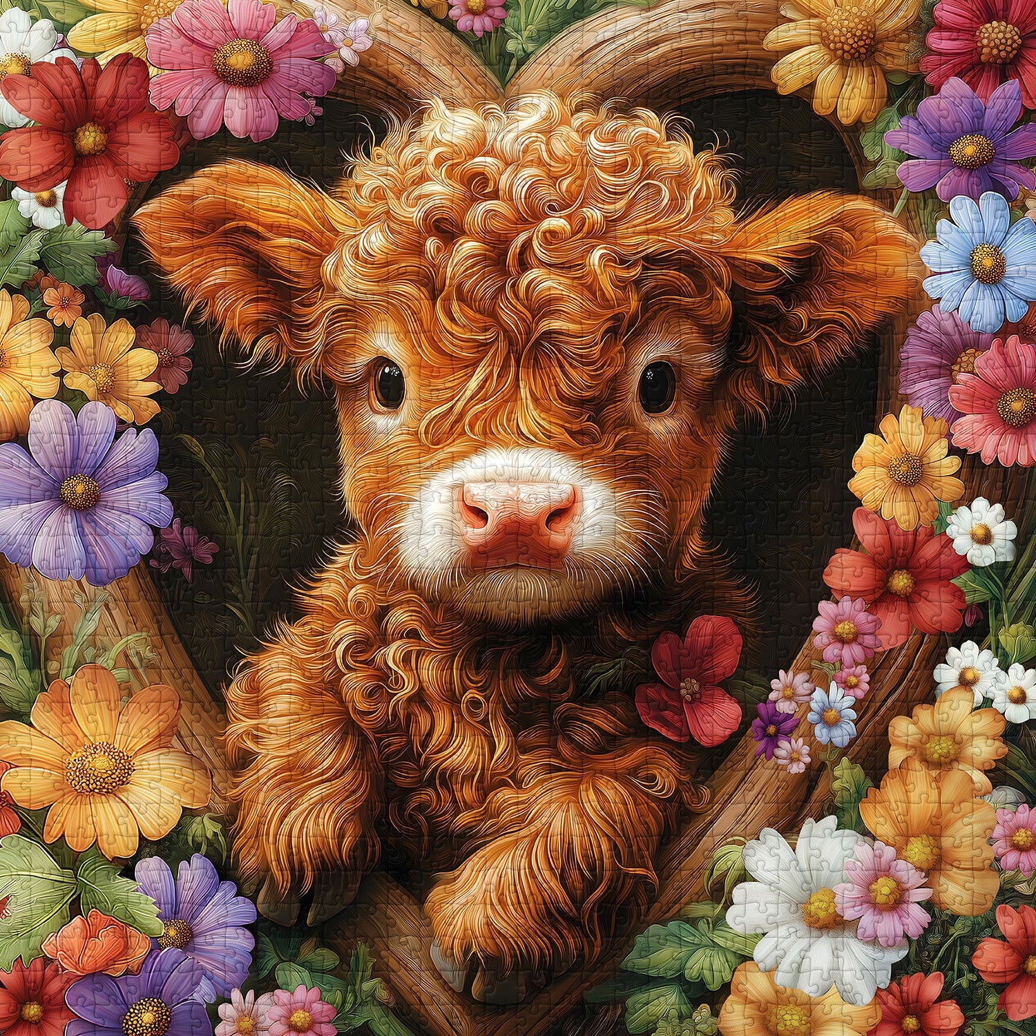 Blossom veau puzzles 1000 pièces