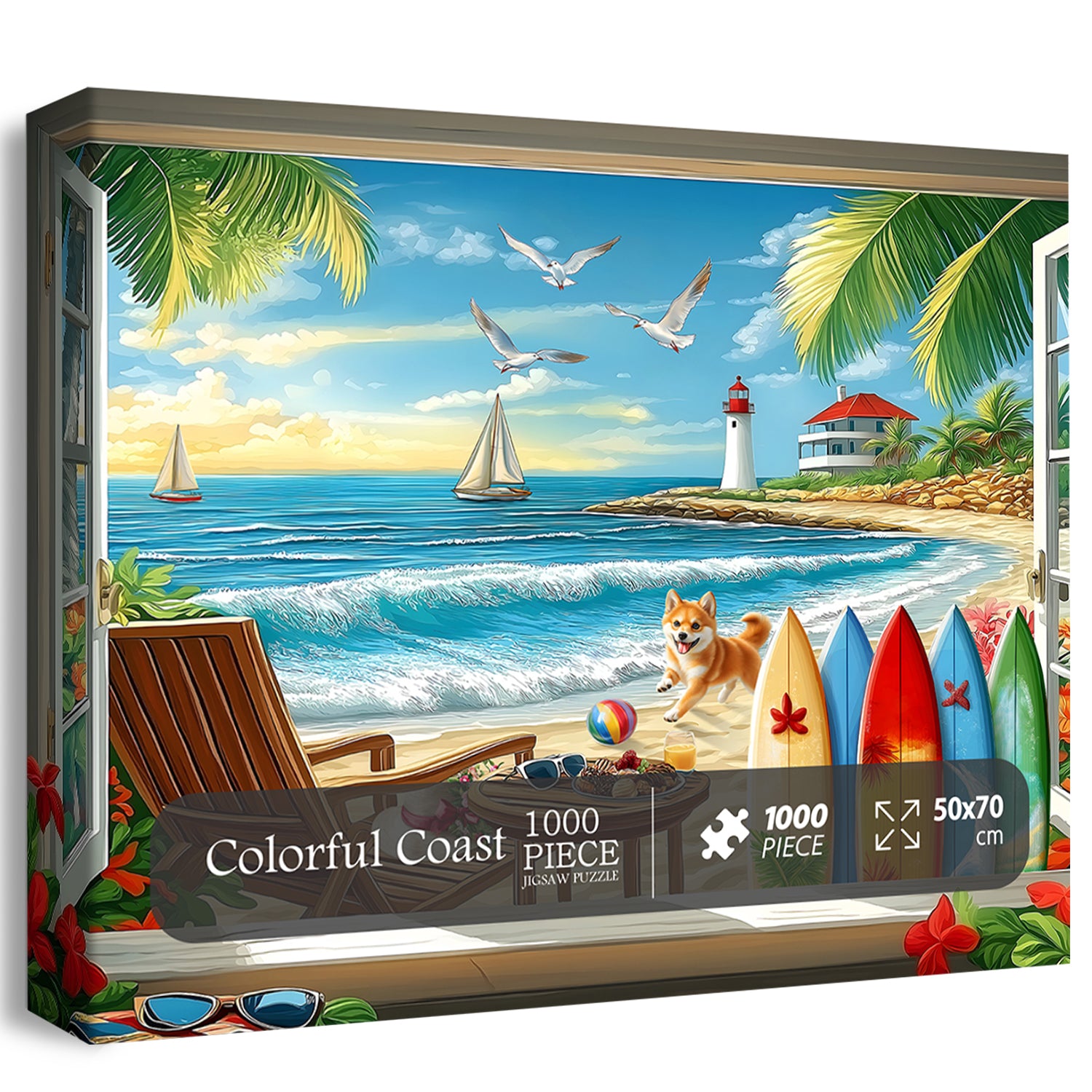 Colorful Coast Jigsaw Puzzles 1000 Pieces