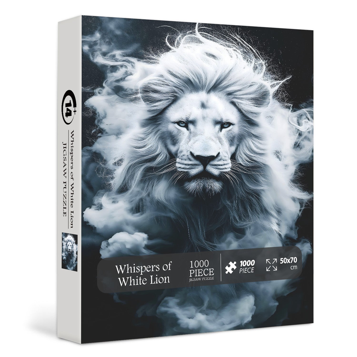 Chuchotements de puzzles de puzzle de lion blanc 1000 pièces