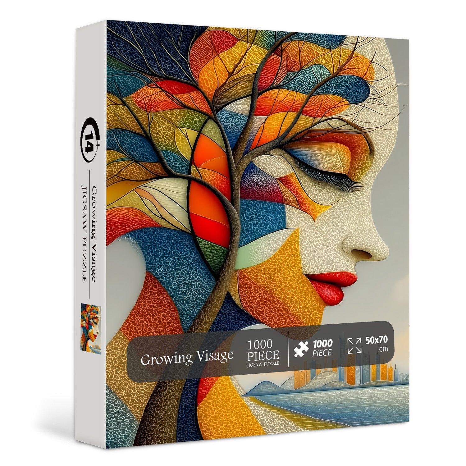 Puzzle del volto in crescita, 1000 pezzi