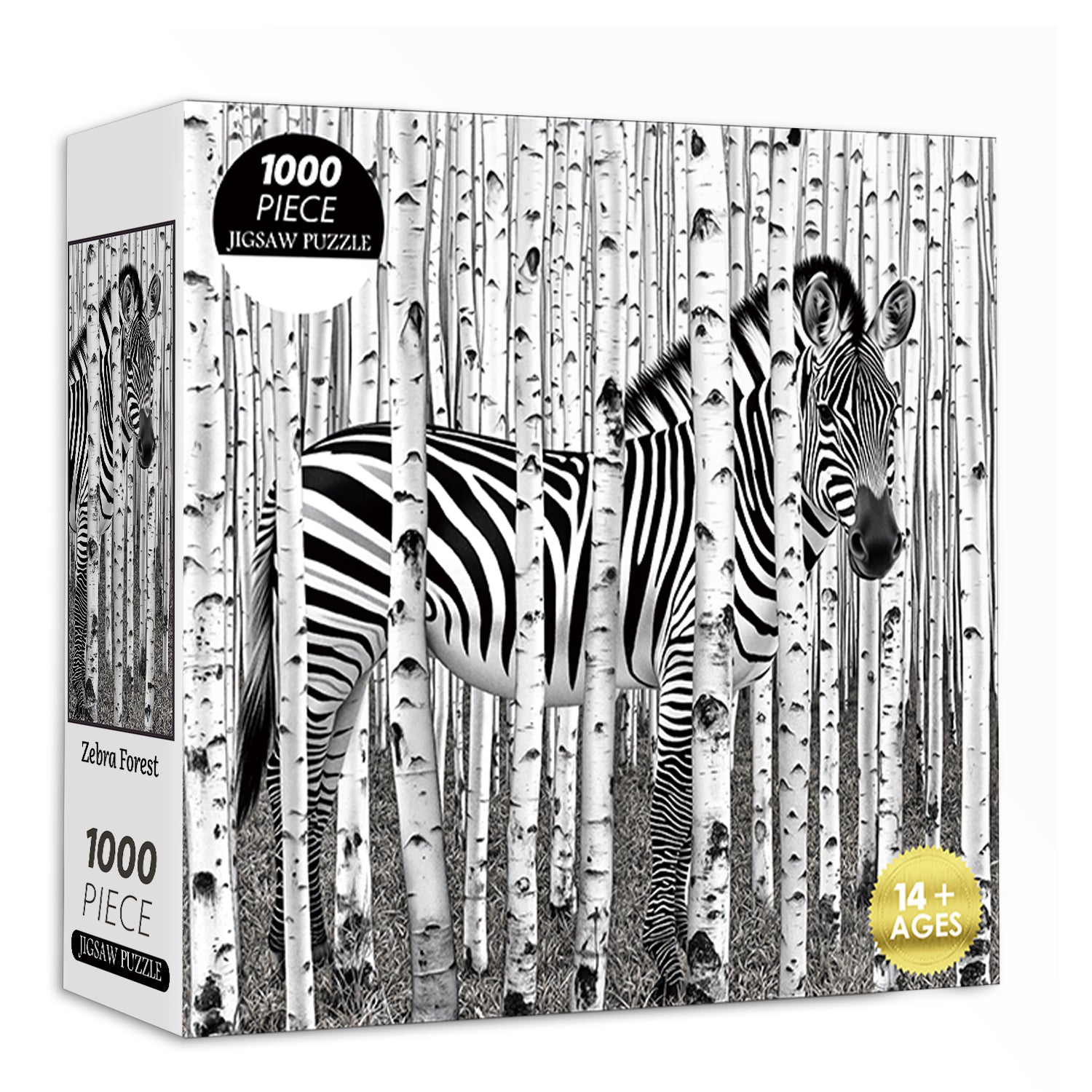 Puzzle della foresta zebrata 1000 pezzi