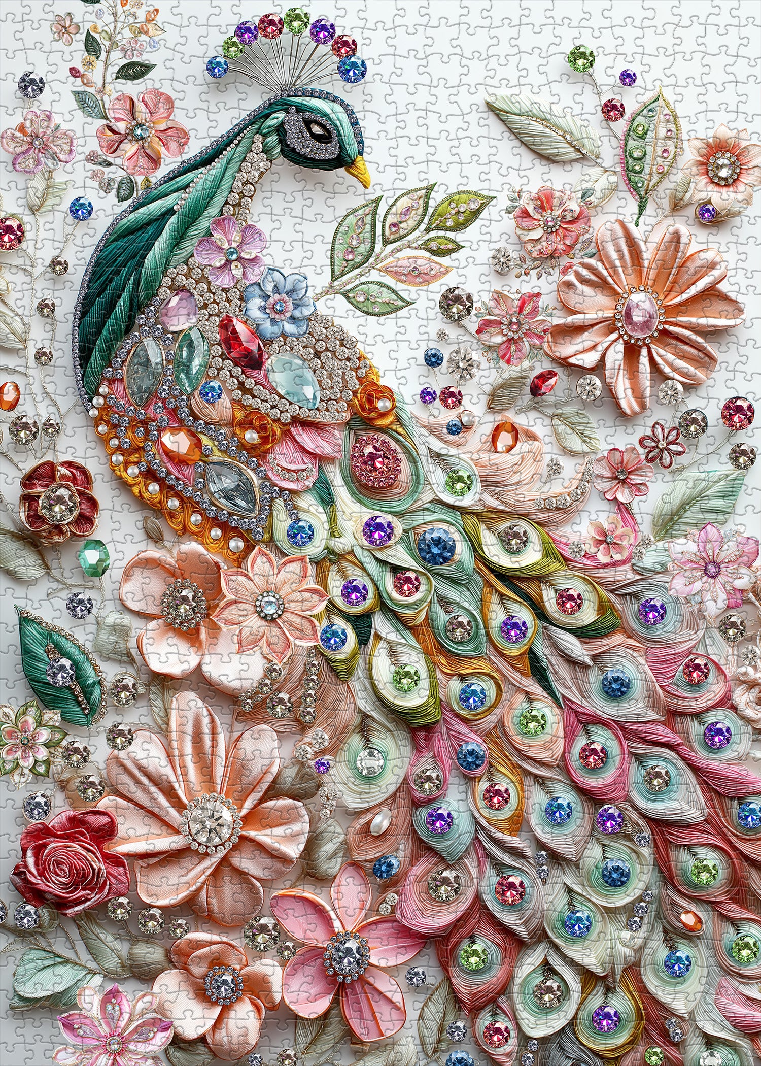 Pizzle de puzzle des plumes dorées 1000 pièces