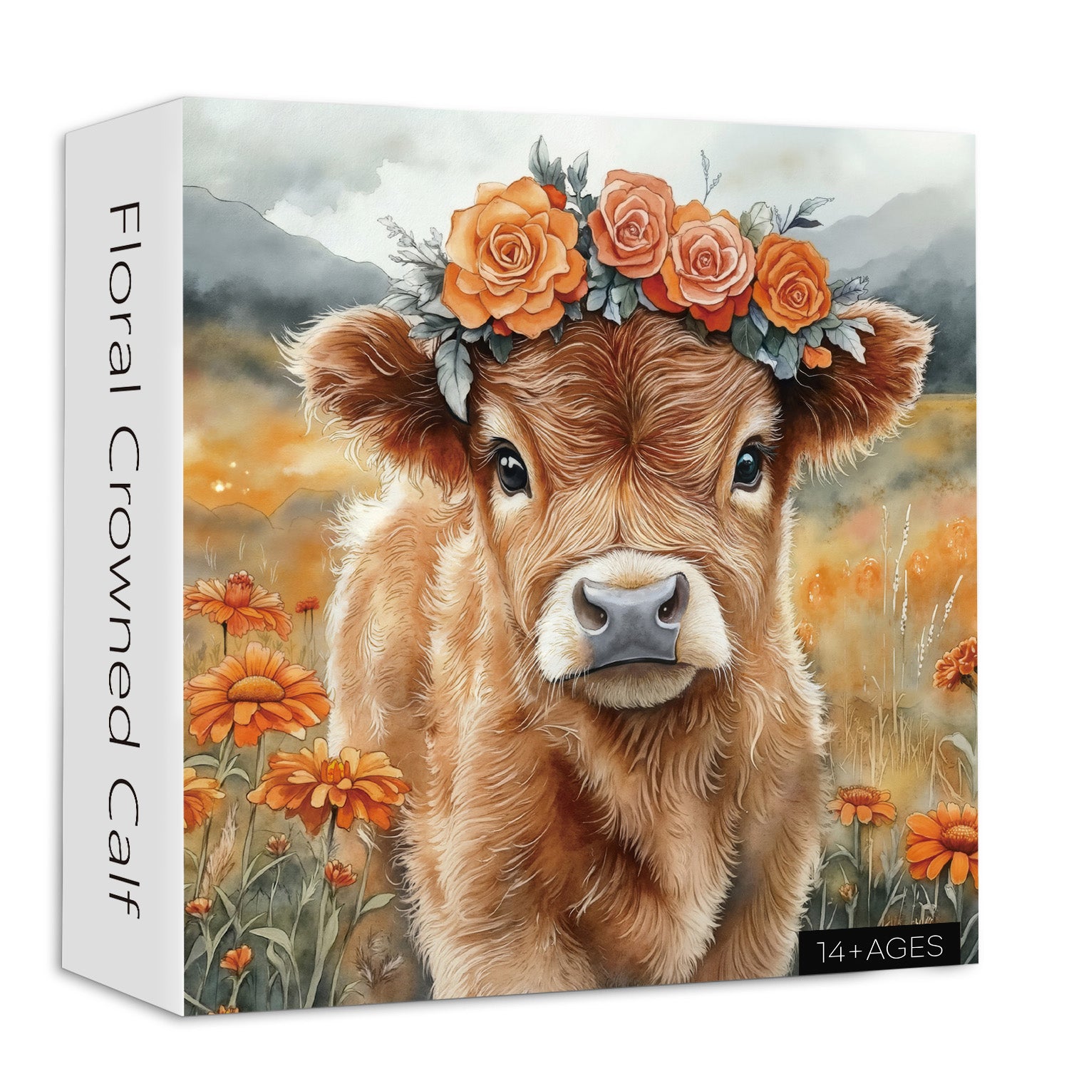 Puzzle à puzzle à molleton à couronne florale 1000 pièces