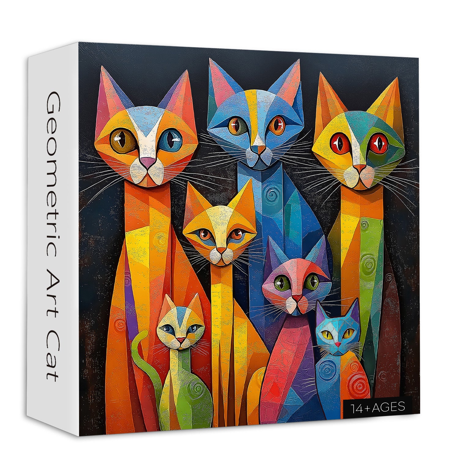 Geometric Art Cat Puzzle 1000 Pizzle 1000