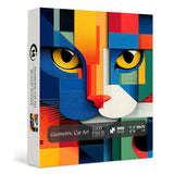 Puzzle geometrico di arte del gatto 1000 pezzi