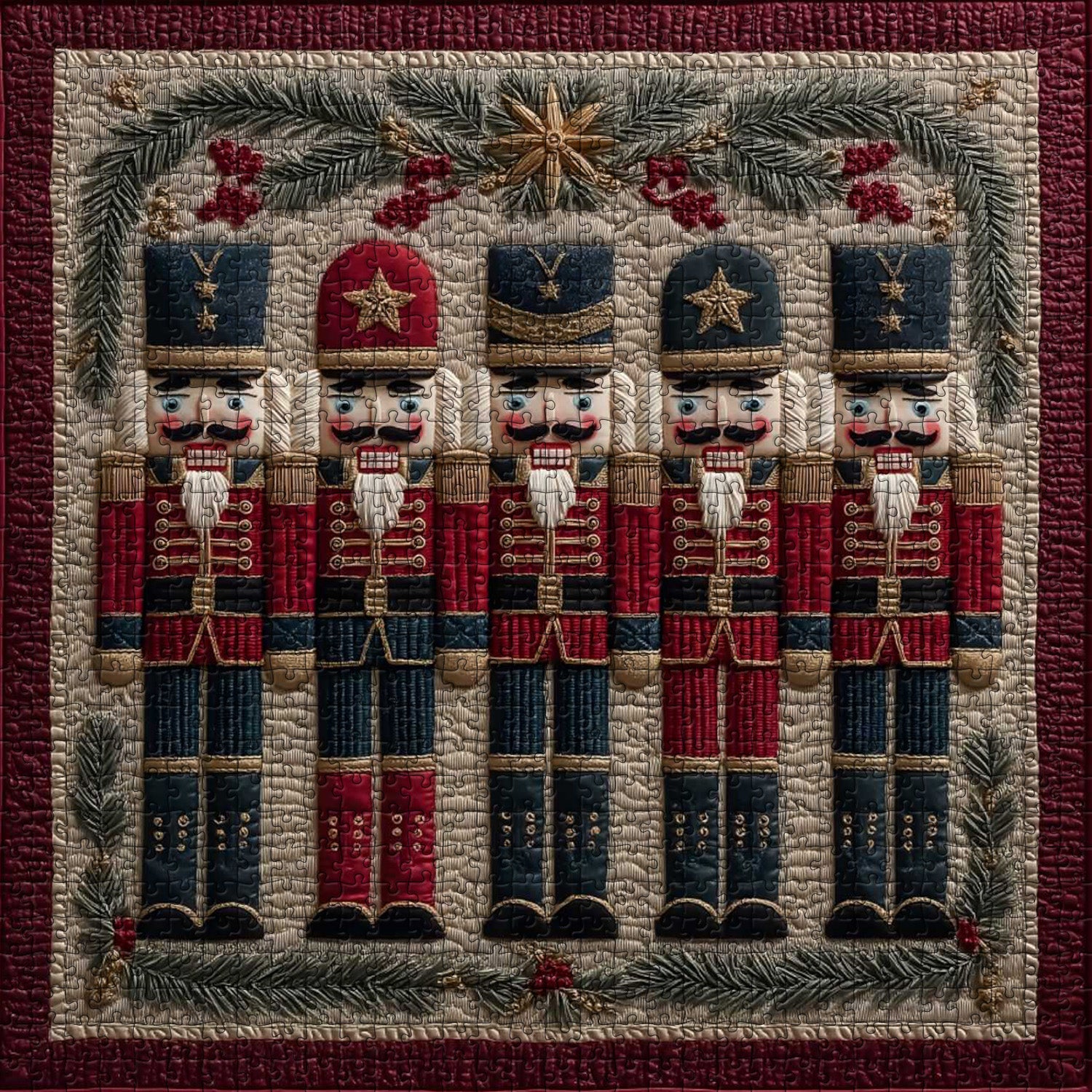 Weihnachts-Nussknacker-Puzzle 1000 Teile