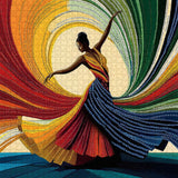 Puzzle Jigsaw di 1000 Pezzi Ragazza che Ballano