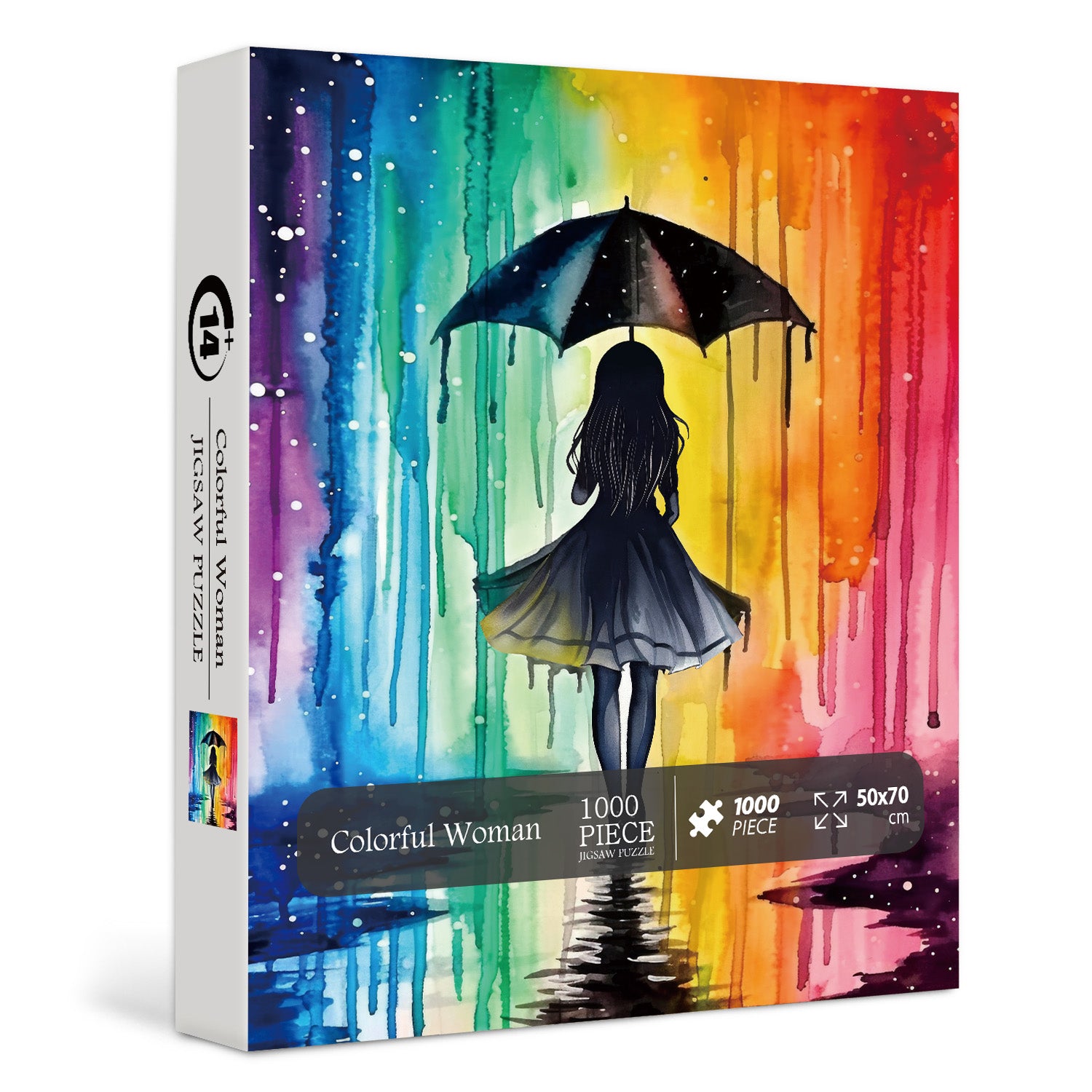 Pieci di puzzle da donna colorata 1000 pezzi