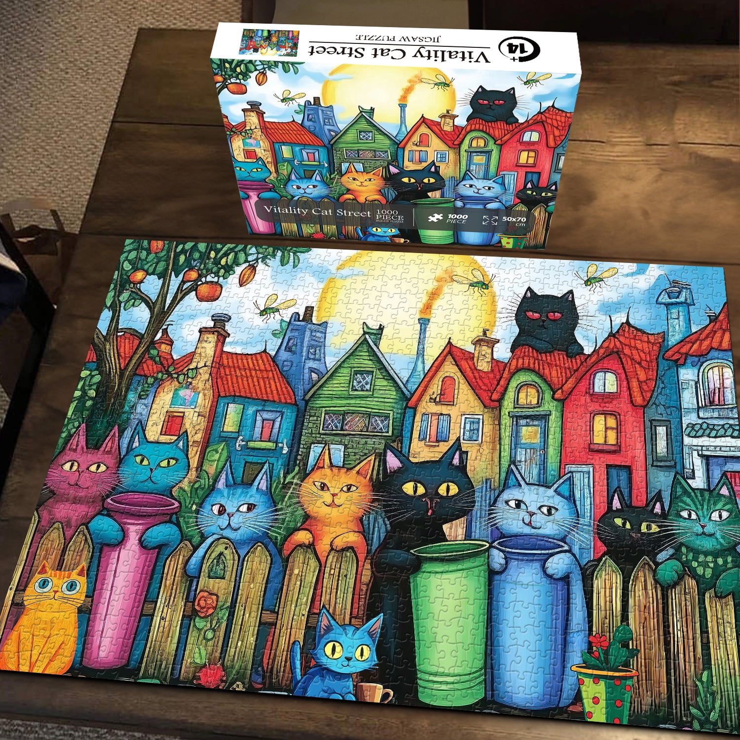 Vitality Cat Street Puzzles Puzzles 1000 pièces