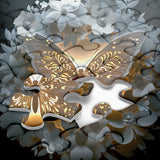 Farfalla tra i fiori puzzle puzzle 1000 pezzi