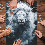 Chuchotements de puzzles de puzzle de lion blanc 1000 pièces