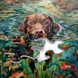 Puzzle cucciolo di laghetto 1000 pezzi