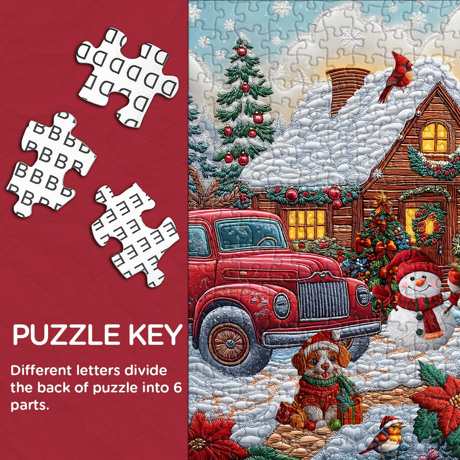 Weihnachtsgnom -Puzzles 1000 Stücke