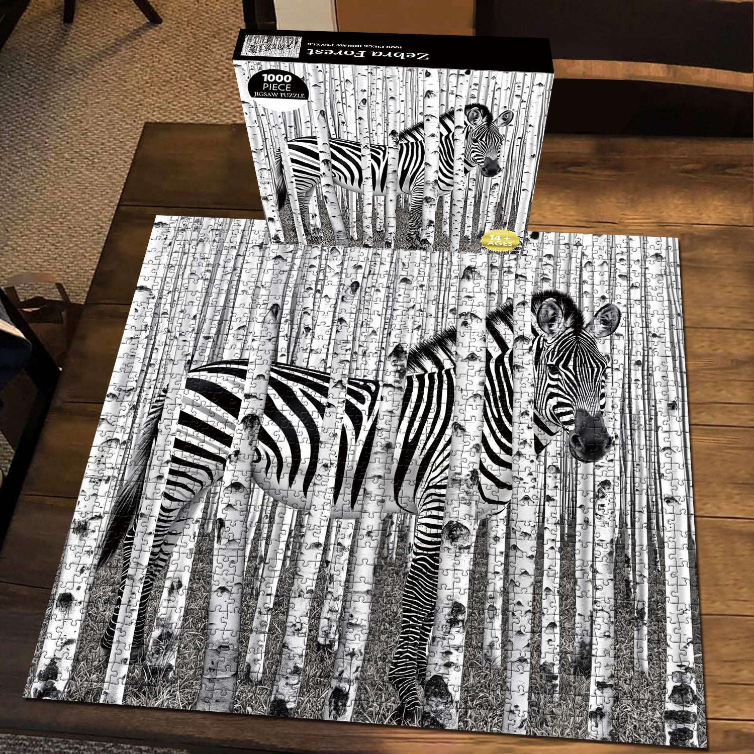 Puzzle della foresta zebrata 1000 pezzi