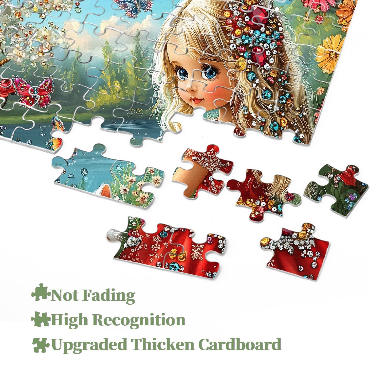 Gemstone girl puzzle puzzle 1000 pezzi