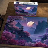 Puzzle du Pavillon des Fleurs de Cerisier 1000 pièces
