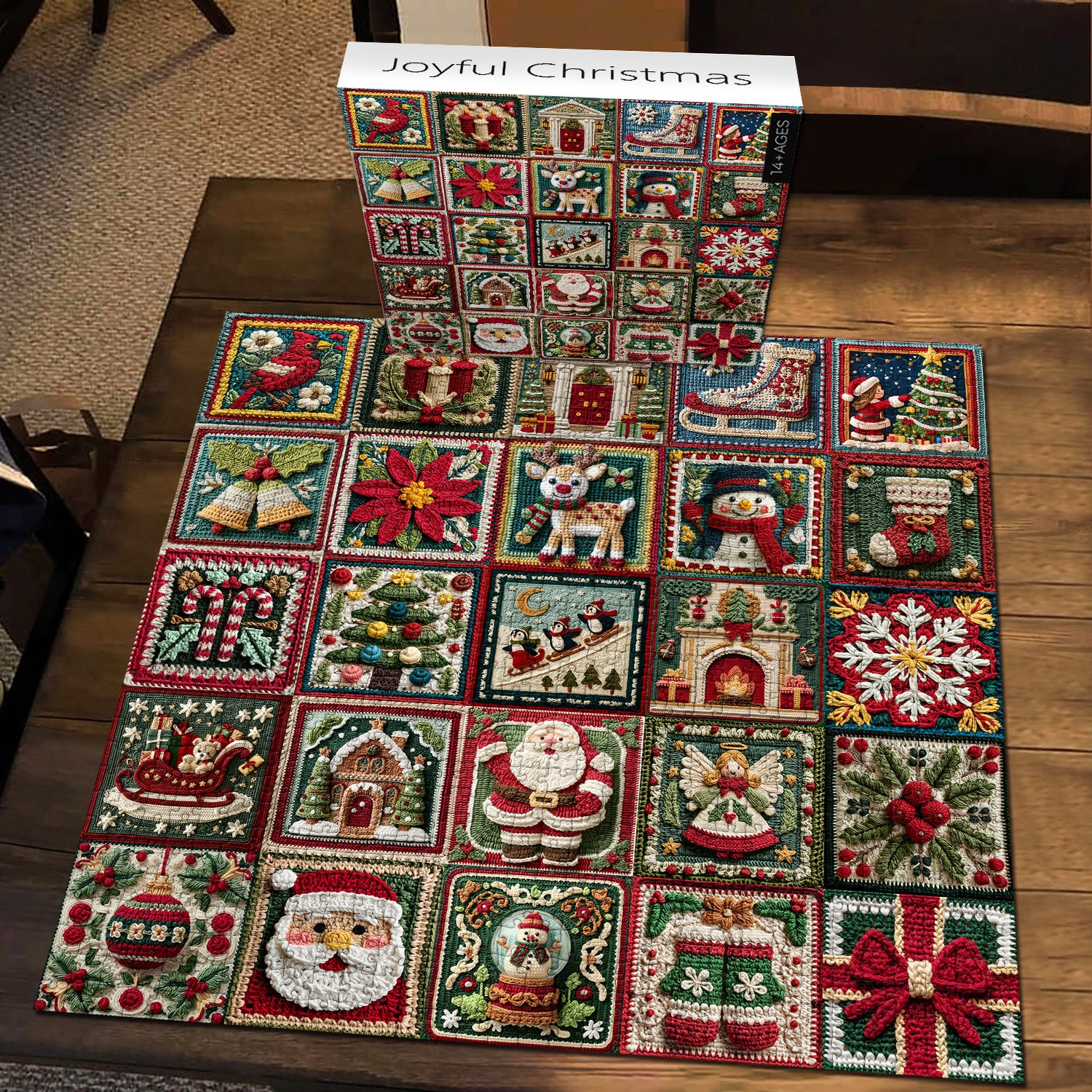Freudige Weihnachts -Puzzles 1000 Stücke