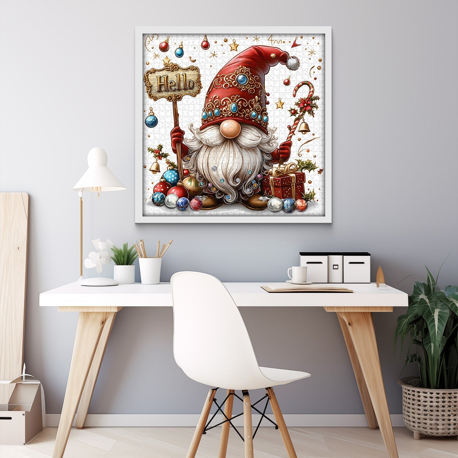 Charlón de Navidad Gnome Jigsaw Puzzle 1000 piezas