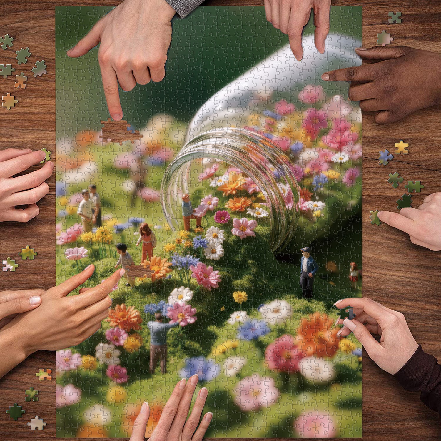 Blossom veau puzzles 1000 pièces