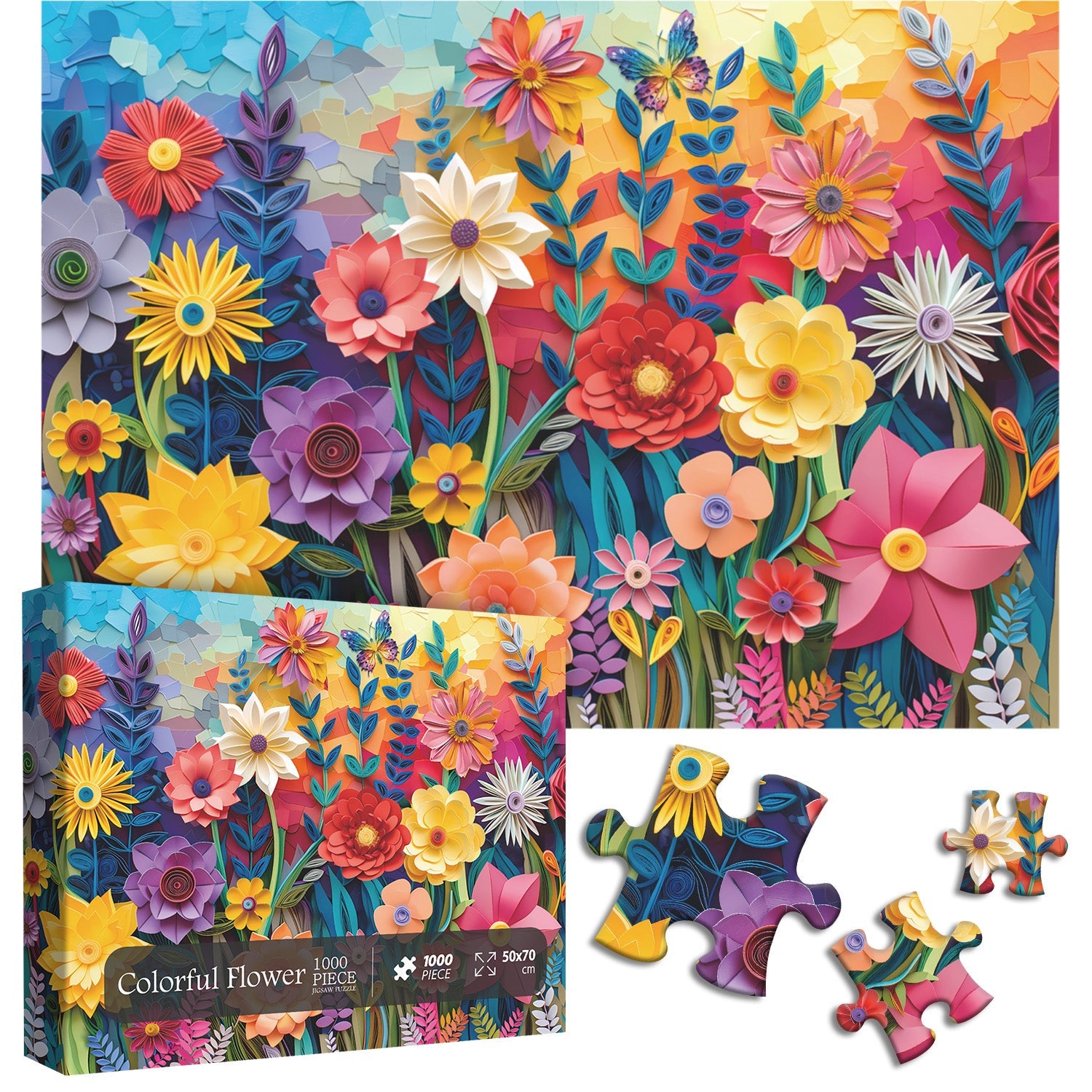 Puzzle colorato puzzle 1000 pezzi